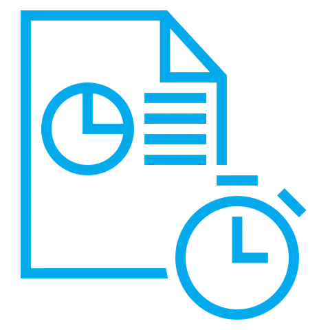 Time management document icon