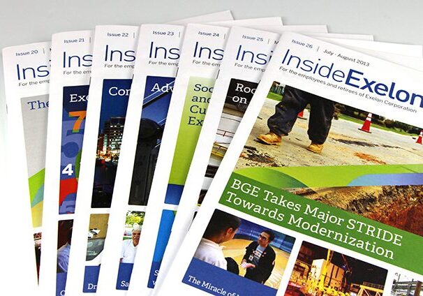 Various editions of Inside Exelon magazine